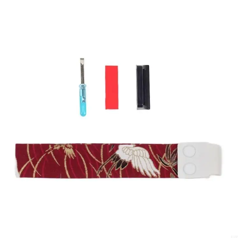 حزام لوحة مفاتيح E1PF المريح مع حزام لاصق من قماش رقائق الذهب يسهل توصيله وفصله من أجل حمل مريح