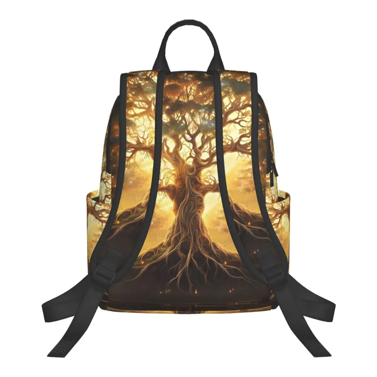 Great Tree Of Life Digital Print  Student Backpack School Bag Hiking Travel Daypack for Men Women Bookbag Shoulder Bags