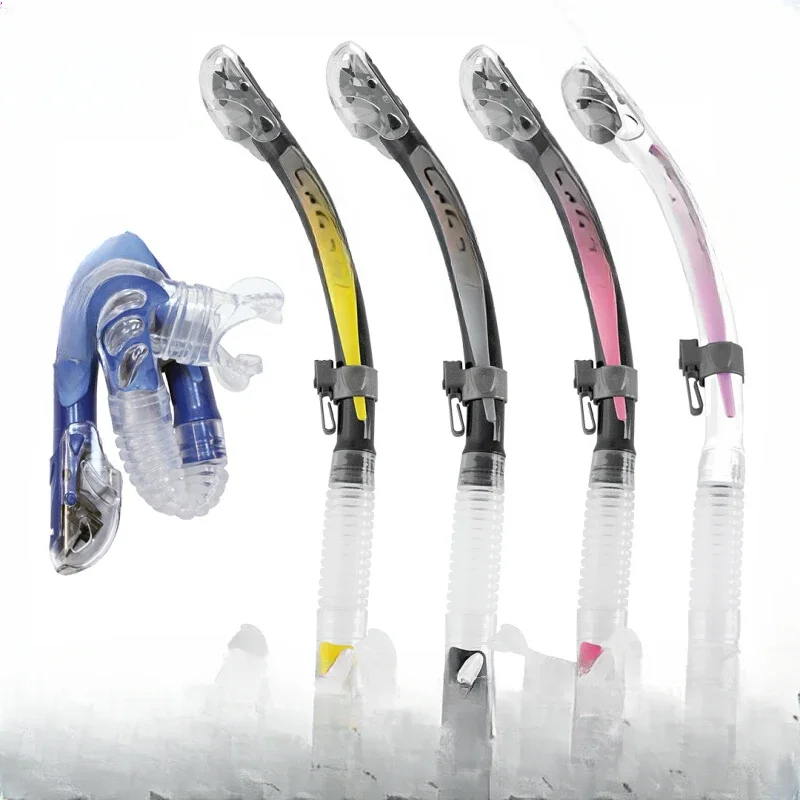 

Full dry snorkel multi-color professional diving snorkeling equipment respirator swimming training