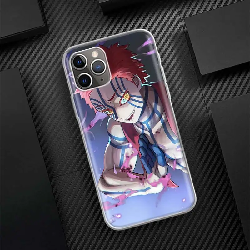 Coque de téléphone Demon Slayer Kibutsuji Muzan, coque souple pour Apple iPhone 16, 15, 14, 13, 12, 11 Pro Max, XS, Poly X, 7 Plus, 8 Plus SE