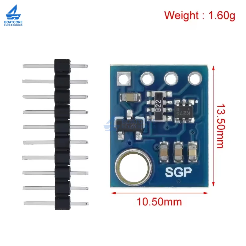 1 Buah Modul Sensor Deteksi Kualitas Udara Digital TVOC SGP40 SGP30 Papan Demo Kompatibel untuk Arduino