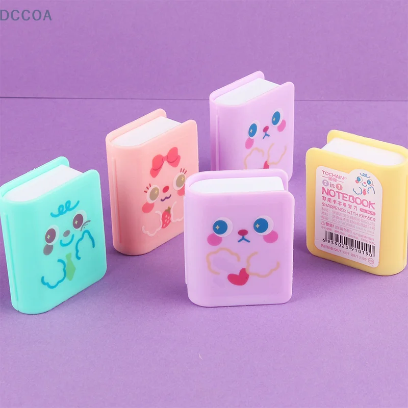 

Kawaii Mini Portable Cute Pencil Sharpener Mini Sketch Pencil Eraser Set Cute Cartoon Multifunctional Stationery Study Supplies