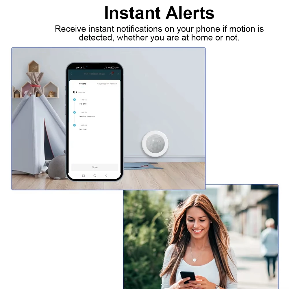Tuya ZigBee Light Sensor Luminance Sensor Illumination Brightness Detector Home Automation with Smart Life Device Linkage Tuya