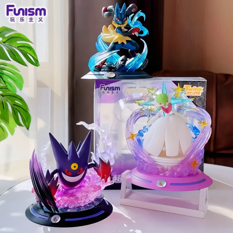 

Official Funism Pokemon Mega Evolution Lucario Figure Premium Anime Statue Desktop Decoration Collectible For Pokemon Fans