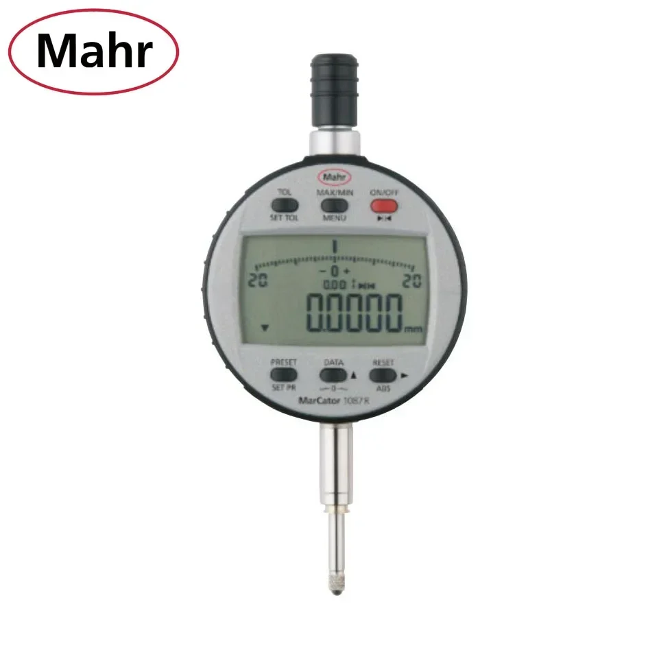 Mahr MarCator 1087R المؤشر الرقمي، PRESET/TOL/MAX/MIN/MAX-MIN/ABS/FACTOR، المدى 0-12.5/25/50 مم، 4337660 4337661 4337666 #1