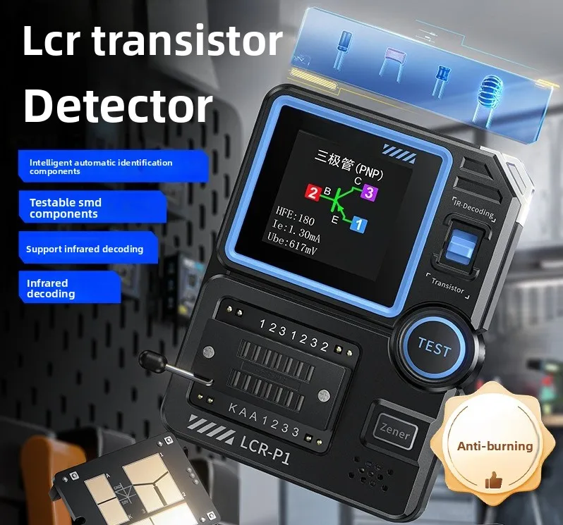 Transistor Tester Capacitance Resistance Inductance MOS Field Effect Transistor Electronic Component Detection