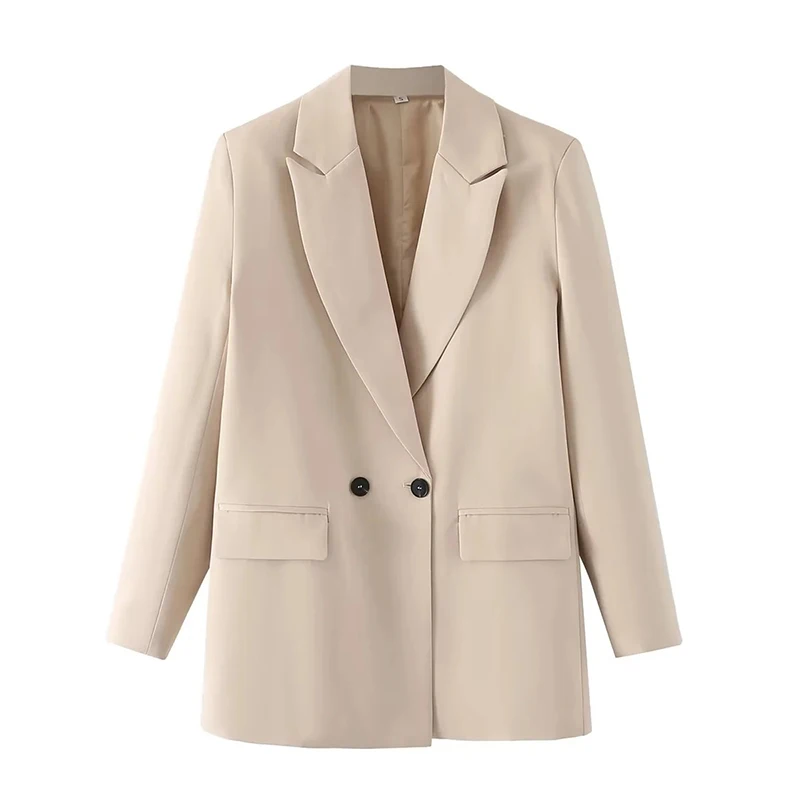 Blazer à manches longues pour femmes, veste imbibée, manteau chic coréen, vêtements de bureau pour dames, streetwear de printemps et d'automne, nouveau