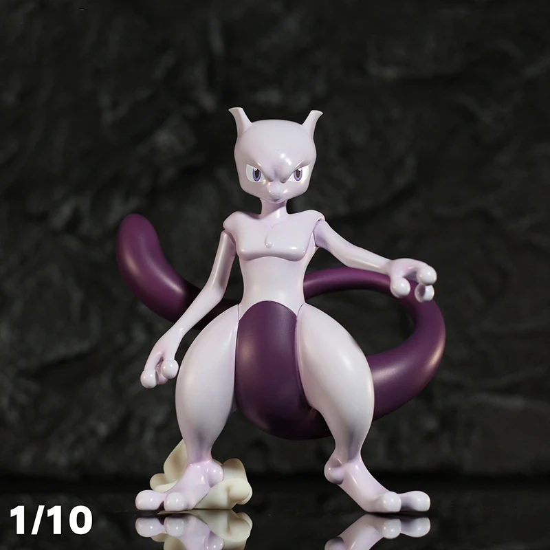 Pokemon 1/10 GK Mewtwo Large Resin Action Figure Model Toys Gift for Birthday Children