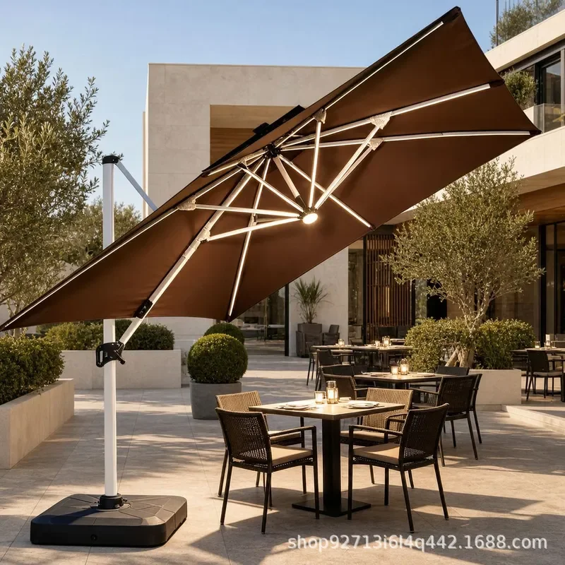 Large Commercial Outdoor Garden Parasol Sun Umbrella for Terrace Villa Patio Roman Style Shade Cover