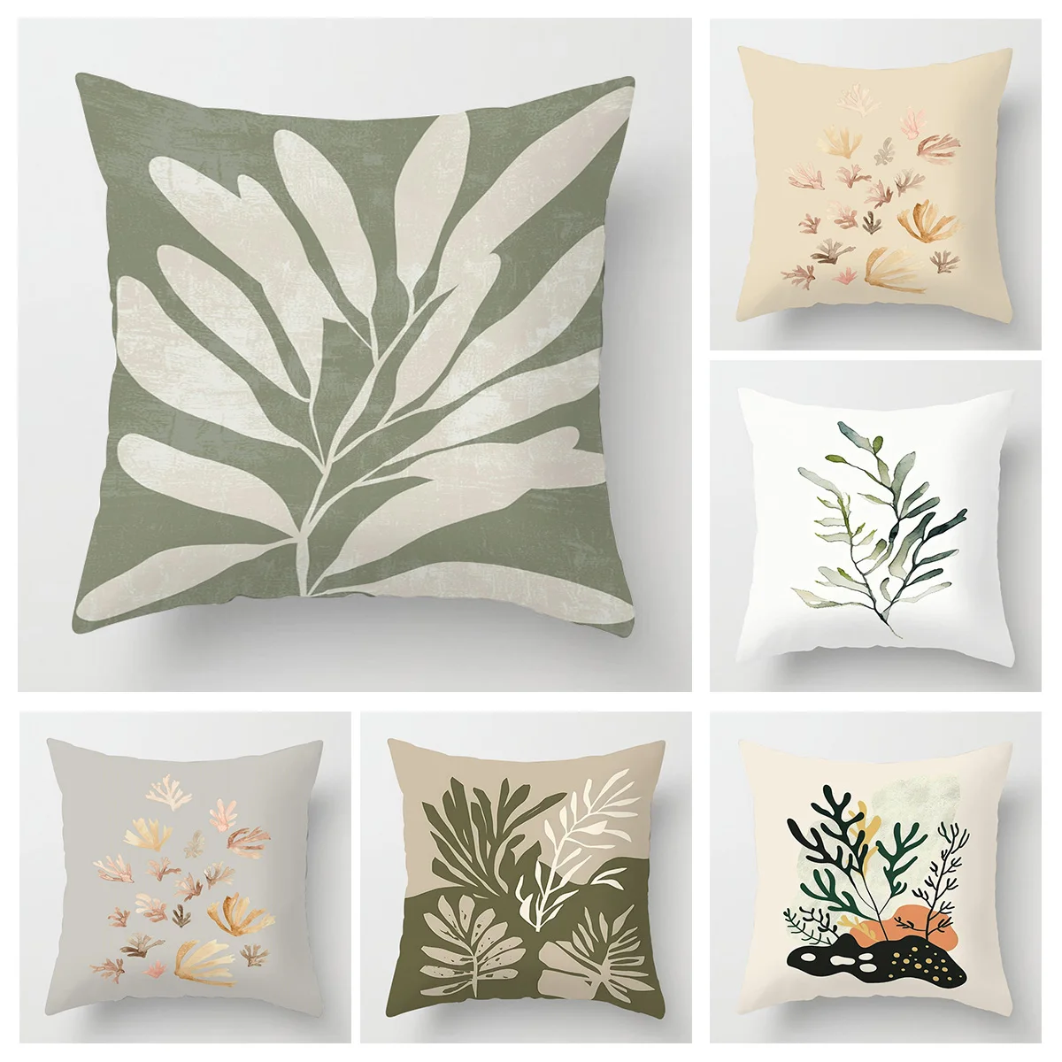 

Minimalist Abstract Geometric Pillow Cover - Cozy short plush cushion cover with hidden zipper for sofa bed decoration 45x45cm