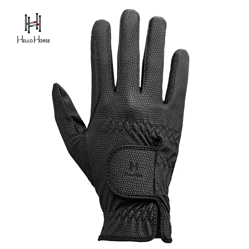 헬로 호스 승마 장갑 겨울용 플리스 안감 승마 장갑 심플 PU 플리스 안감 장갑 승마 장갑