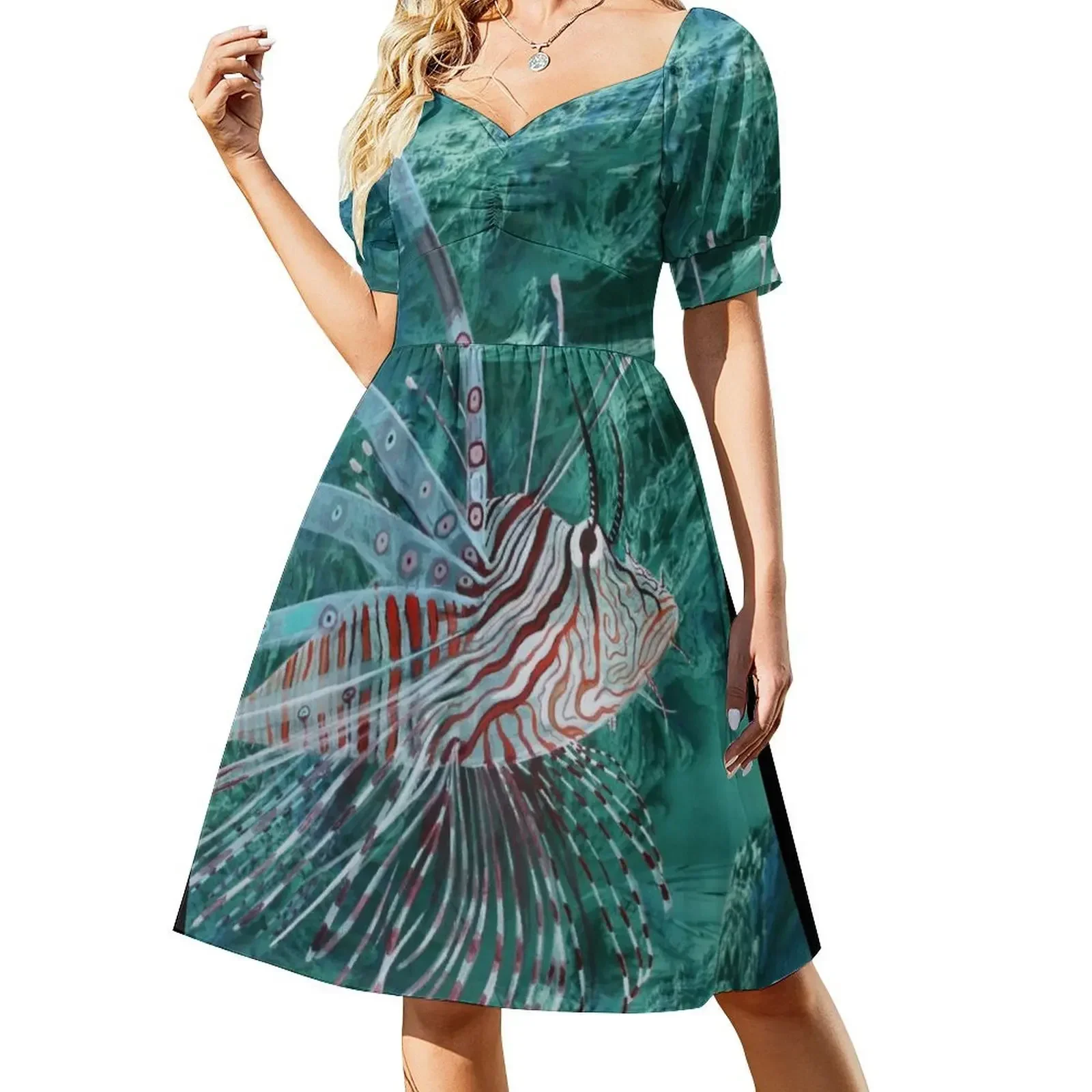

Lion fish Short-Sleeved Dress evening dresses ladies dresses for women 2025 luxury designer party Dress
