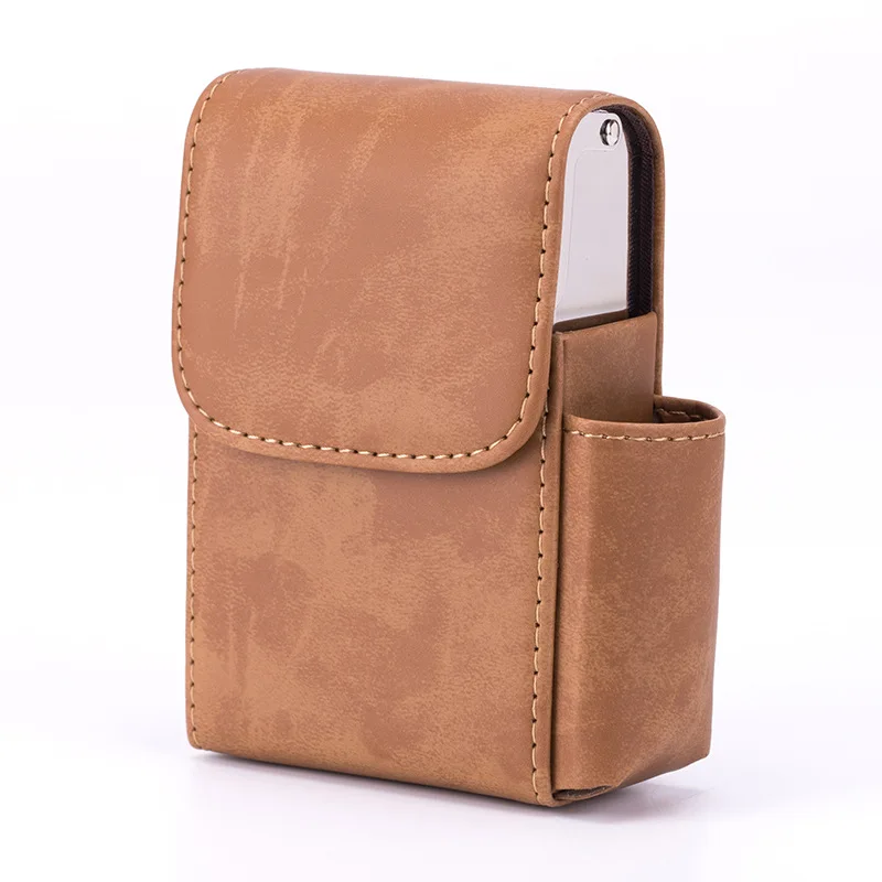 Portable Multifunction Cigarette Lighter Holder Case Pocket Pouch Cigar Hold 20 Cigarettes Fashionable Cigarette Bag