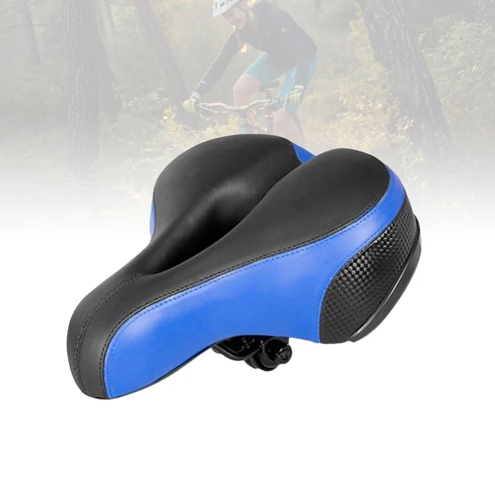 

Electric Bike Saddle Wide Thick Padded Seat Comfortable High Density Springs Buffer for Mountain Bike Seat Saddle