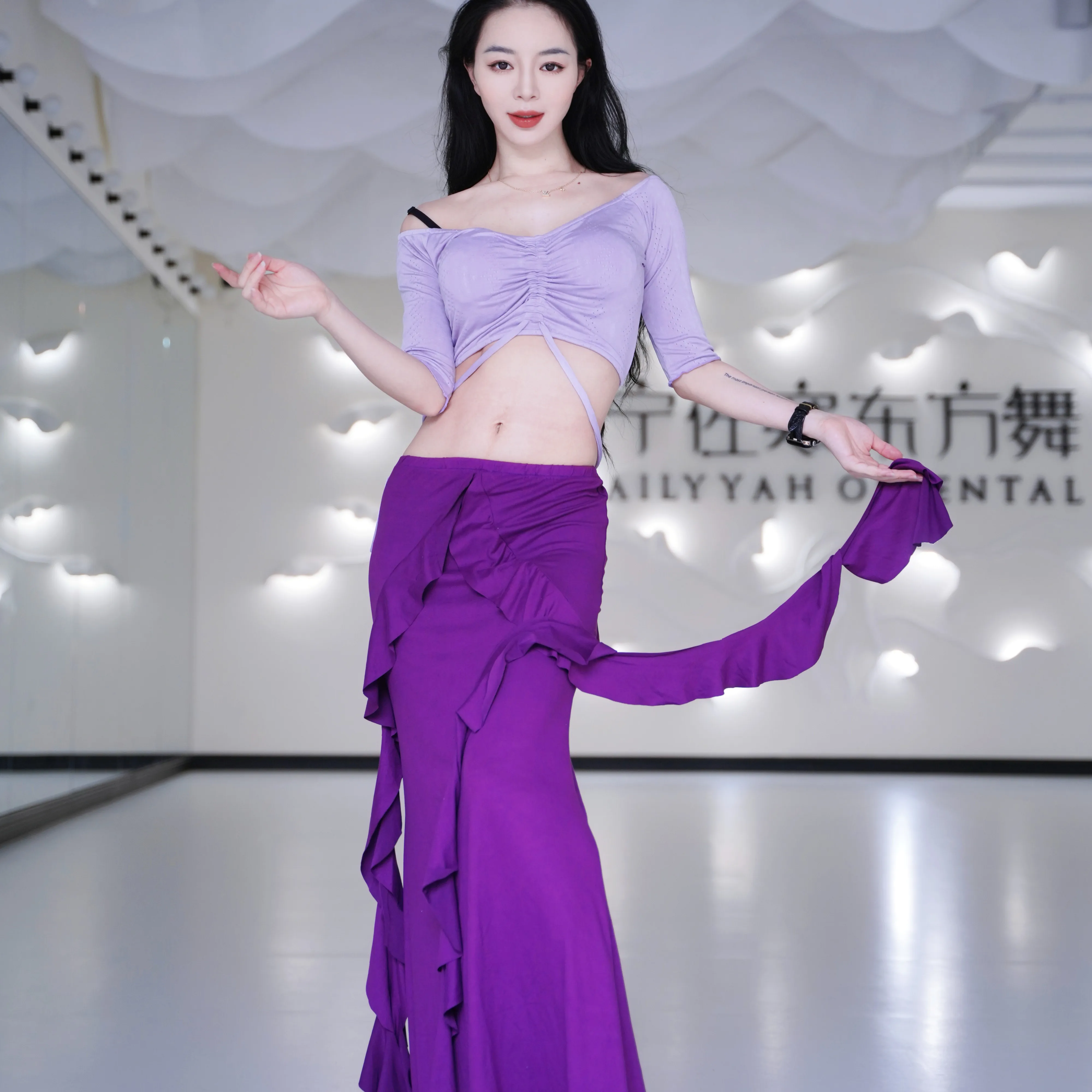 

Костюм для профессиональных занятий восточным танцем (бelly dance) для взрослых женщин, сексуальный, элегантный, для выступлений и соревнований