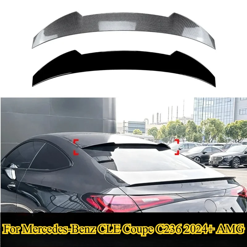 

1PC for Mercedes-Benz CLE Coupe C236 2024+ AMG Rear Windshield Spoiler Wings Black Carbon Exterior Tuning Accessories