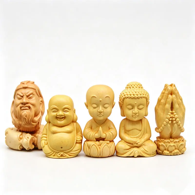 Mix Wholesale 10PCS Chinese Traditional Boxwood Carving Handicrafts Collection TSB0219