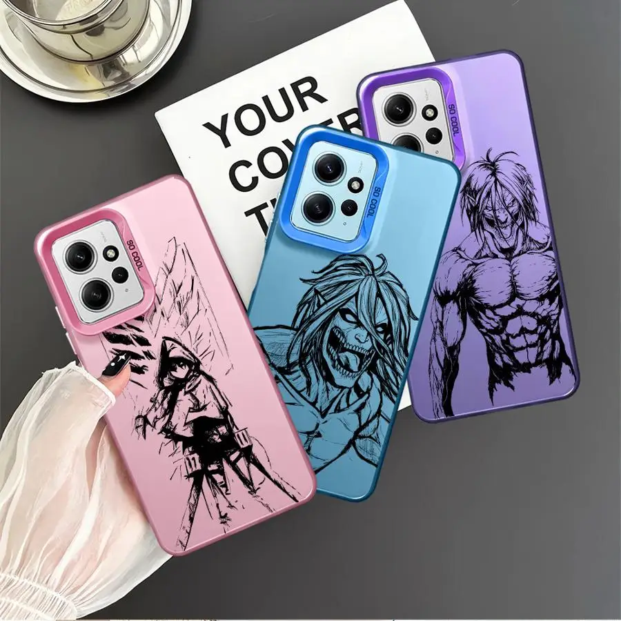 Anime Attacks On Titans Phone Case for Xiaomi Mi 11 Lite 12T Pro 13T 13T K60 Ultra F3 GT F4 X3 NFC X3 Pro X5 C50 C51 Soft Cover