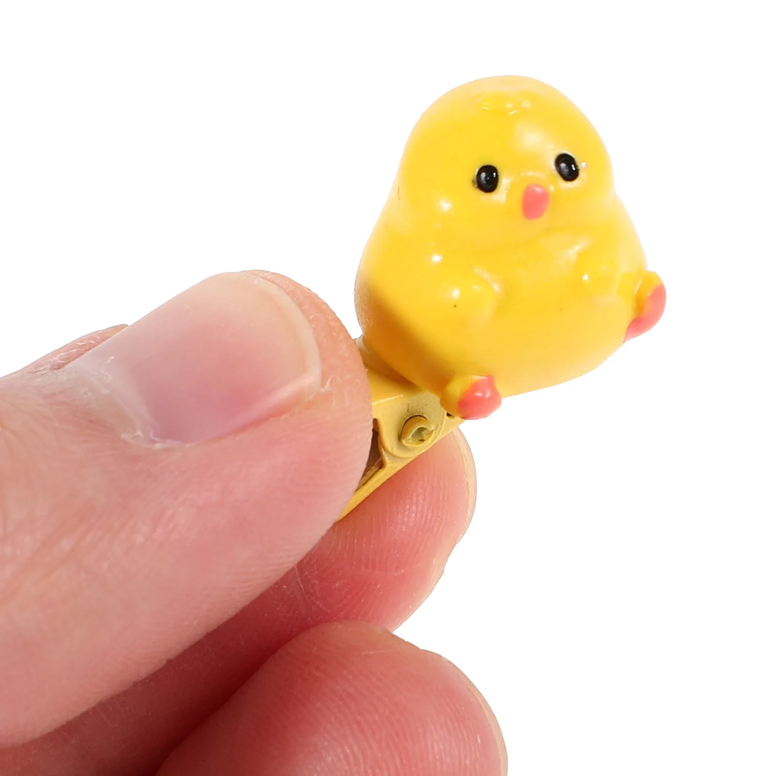 

6Pcs Yellow Chick Hair Clips Cartoon Side Bang Clip Cute Hair Accessories for Girls Daily Party Travel Use Girl Body Clip