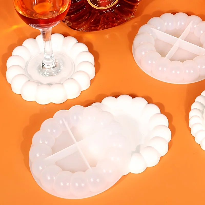 Multi-Use Bubble Resin Mold DIY Silicone Tray for Creative Coasters, Jewelry, & Candle Holders