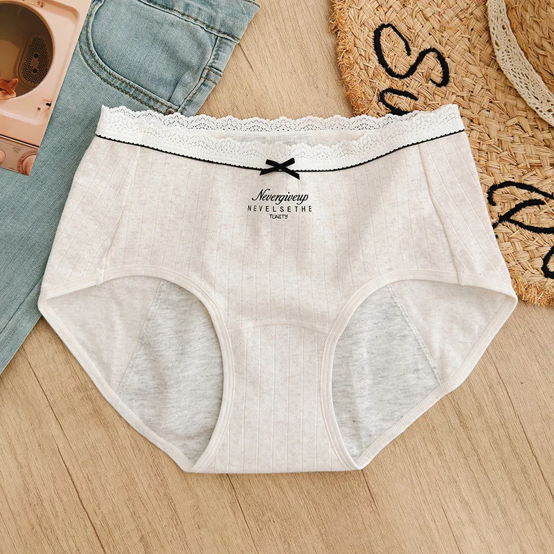 S-4XL 4 Layers Menstrual Panties Absorption Maternity Physiological Incontinence Breathable Briefs  plus size  Underwear