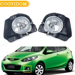 Car Front Bumper Fog Car Lights Driving Lamp headlight foglamps For Mazda 2 Demio Hatch 2007-2010 Hatchback Car light Fog Lamp