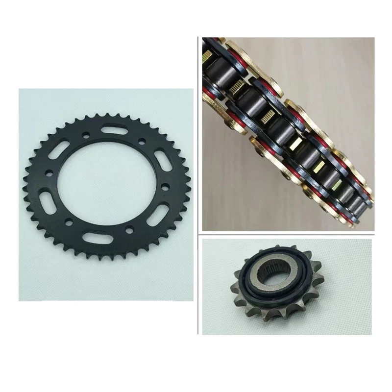 HIGH PERFORMANCE Durable GOLD O-RING 428H CHAIN & SILENT SPROCKET KIT RACING PARTS for YAMAHA FAZER YBR YS 250 YBR250 YS250