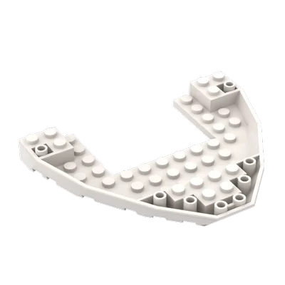 MOC 47404 Chinese Domestic Small Particle Modular Building Blocks 12x10x1 Bow and Stern Deck