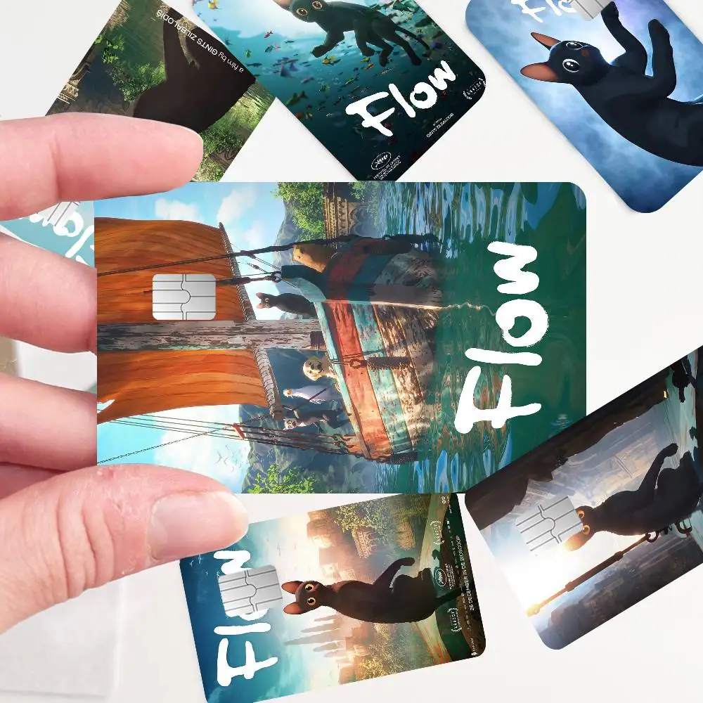 Flow Movie Anime-Aufkleber, Filmhaut-Abdeckung für Kreditkarten, Debitkarten, Bankkarten, Vorderseite