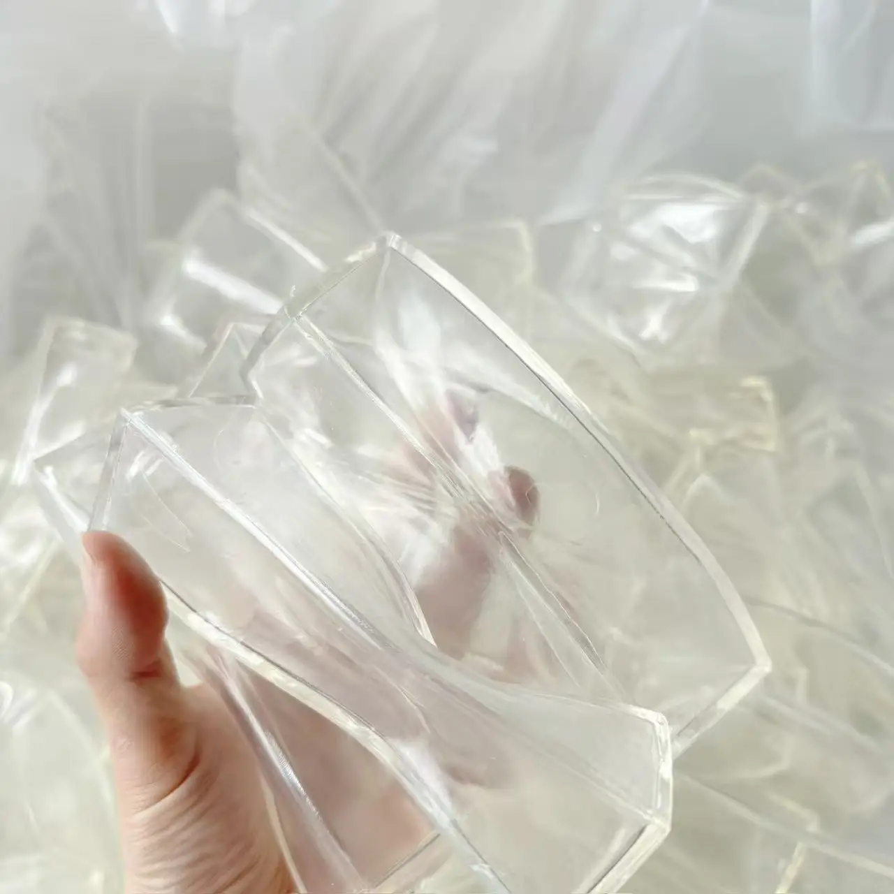 1/5 Stück Quaderförmige TRP-Gussformen Werkzeuge DIY Leere Kugelhaut Handgemachtes Kugel-Dekompressionsspielzeug mit Langsamer Rückfederung – Detail 2