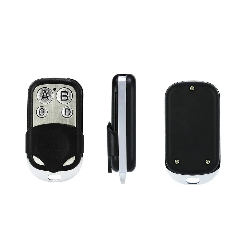 Clone de cópia universal, alarme de segurança com 4 botões, controle remoto de garagem, controle de obturador, código de cópia, frequência 433
