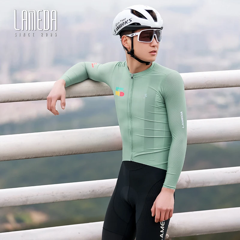 LAMEDA New Cycling Jersey Summer Breathable Quick Drying Men Long Sleeves Short Sleeves With Pockets Professional MTB Road Bike