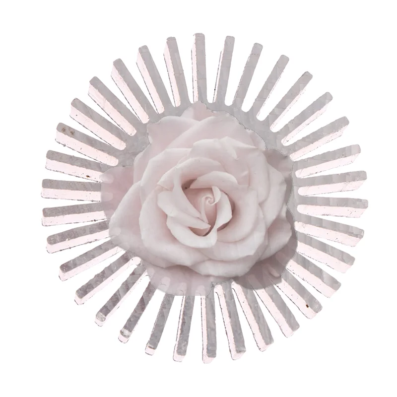 Popular Alloy Aluminum COB Radiator Diameter 50mm 3~7W High Power Led Heatsink Sunflower Solid Radiator Round