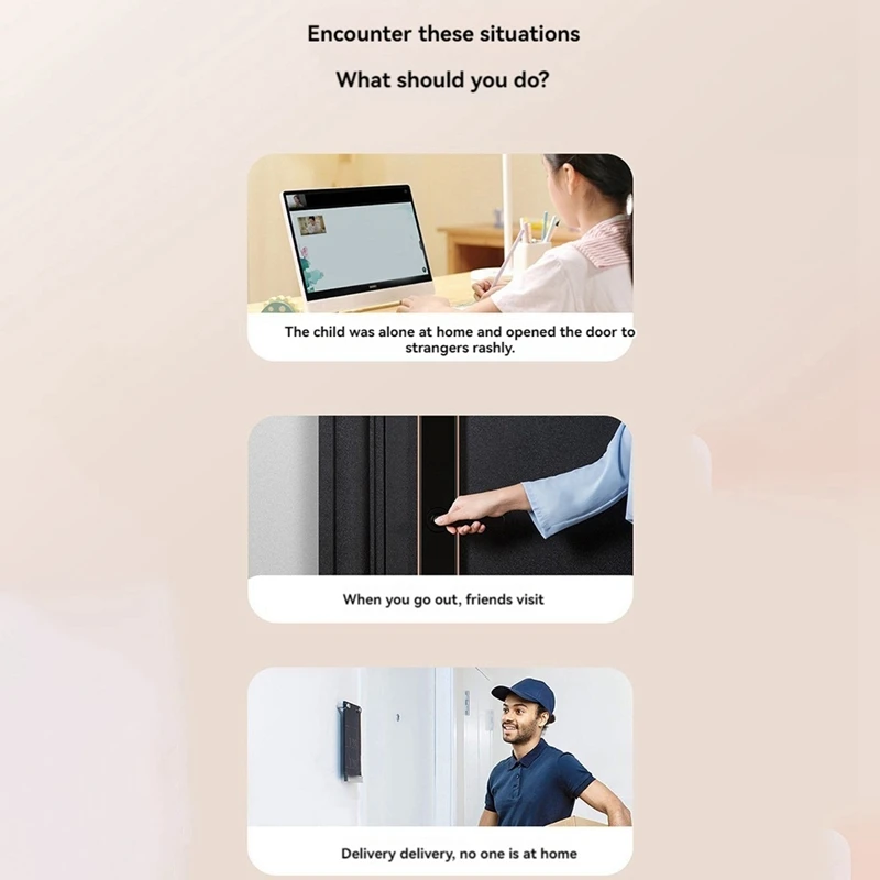 Video Wireless Smart Doorbell Kit Wifi Video Doorbell Camera Night Vision Two-Way Audio Cloud Storage Security Doorbell