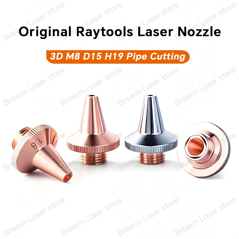 Original Raytools 3D Laser Cutting Nozzle M8 3D Pipe Cutting Nozzle Single Double Chrome for Raytools BT240S BM109 BM111 BM110
