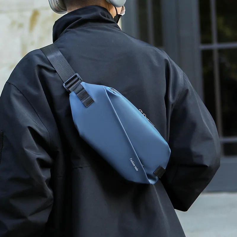 

Large Crossbody Chest Bag for Men 2025 New in High Quality Oxford Cloth Man Belt Pouch Male Shoulder Waist Pack Hip Sack Husband