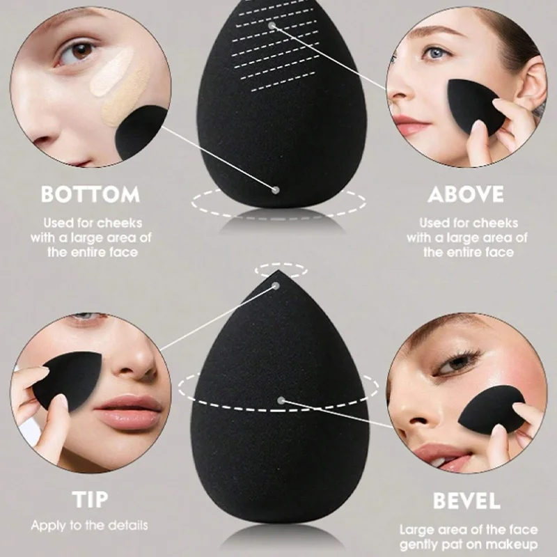 50/20 szt. Mini Gąbeczki do Makijażu Power Puff Kosmetyczne Gąbeczki do Podkładu Korektora Płynnego Makijażu Narzędzia do Mieszania Makijażu