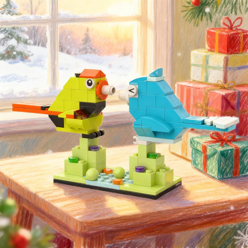 

116pcs MOC Birds Classic Model Building Blocks Assemble Architecture DIY Creative Christmas Gifts Toys Education Idea Brick