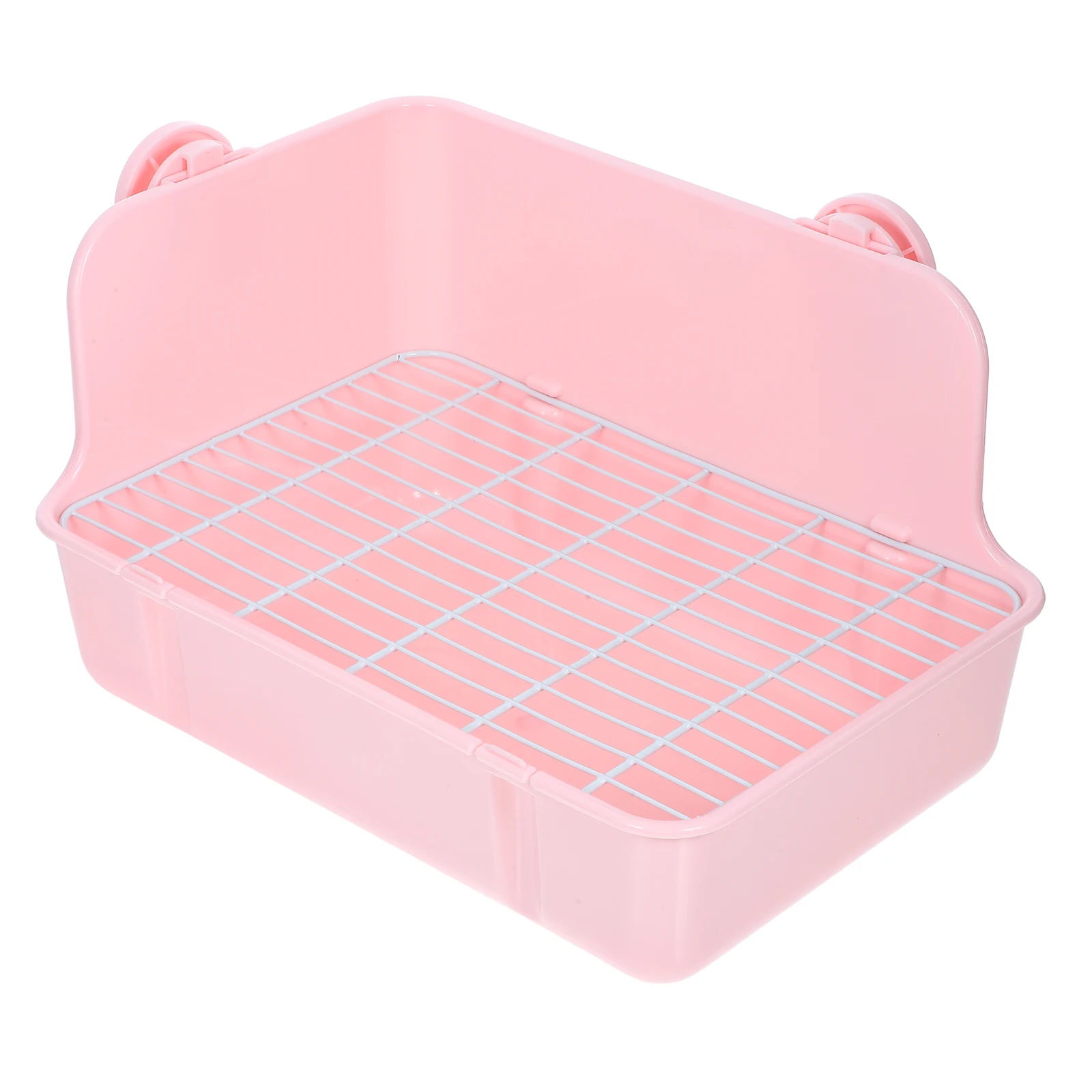 

Pet Toilet Litter Box for Rabbit Guinea Pig Chinchilla Hamster Wear Resistant Reusable Plastic Bunny Potty Household
