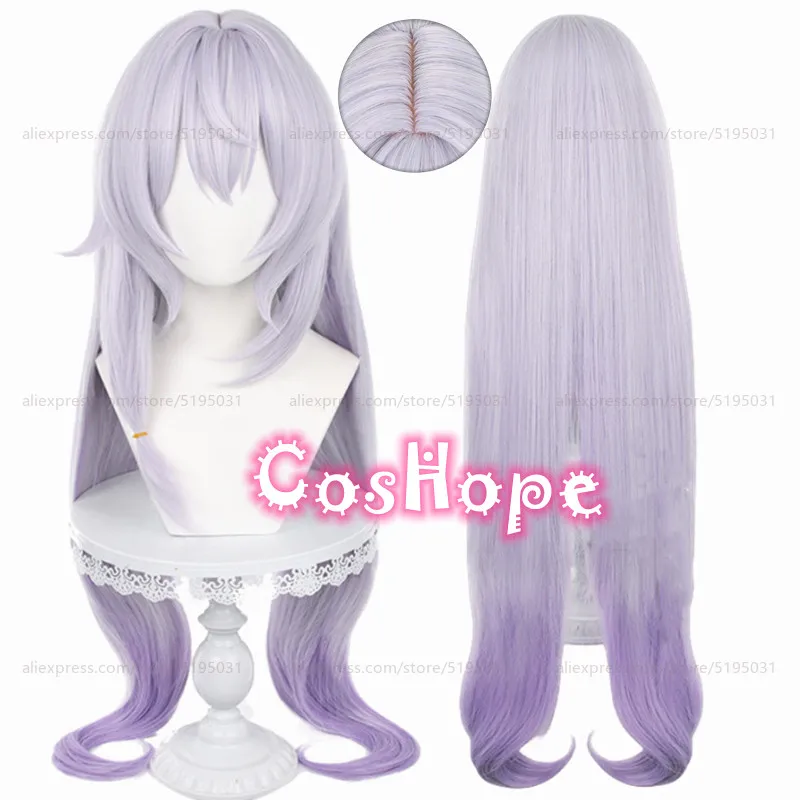 HSR Black Swan Cosplay Wig 95cm Long Light Purple Gradient Wig Cosplay Anime Cosplay Wigs Heat Resistant Synthetic Wigs