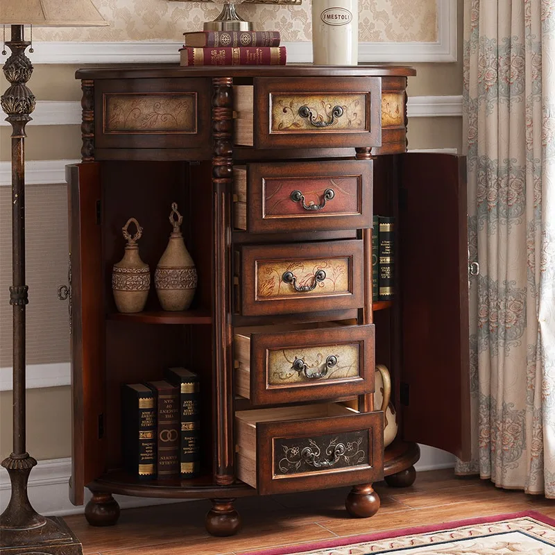 

Шкафы для гостиной в деревенском стиле, пылезащитные французские винтажные шкафы для гостиной, ящики Meuble Rangement, мебель для дома