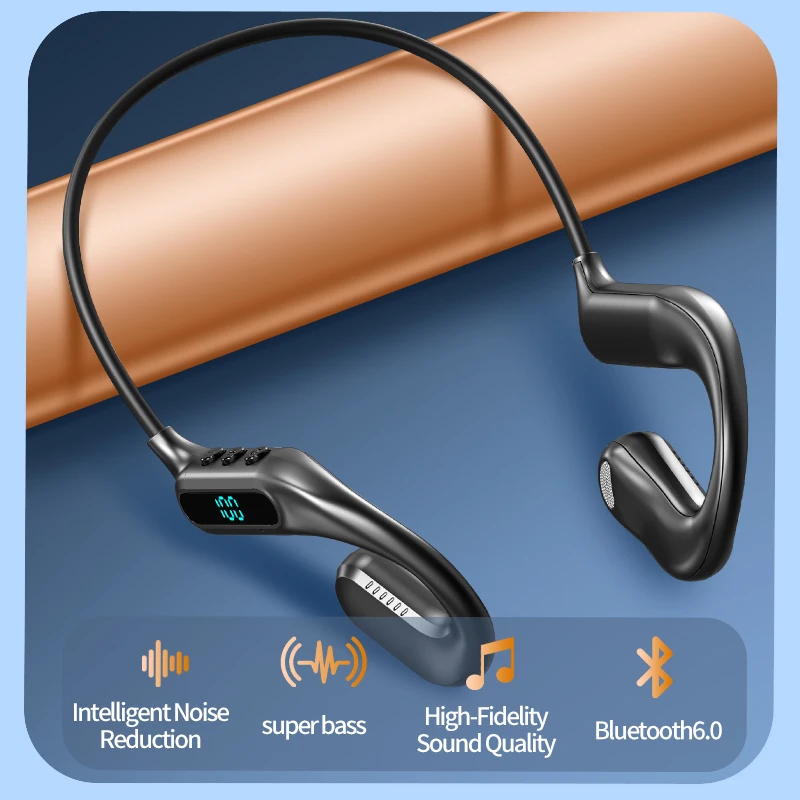 Słuchawki Bluetooth T80 z otwartym uchem i przewodnictwem kostnym, bezprzewodowe, do sportu, biegania, słuchania muzyki, jazdy na rowerze. — zdjęcie produktu 2