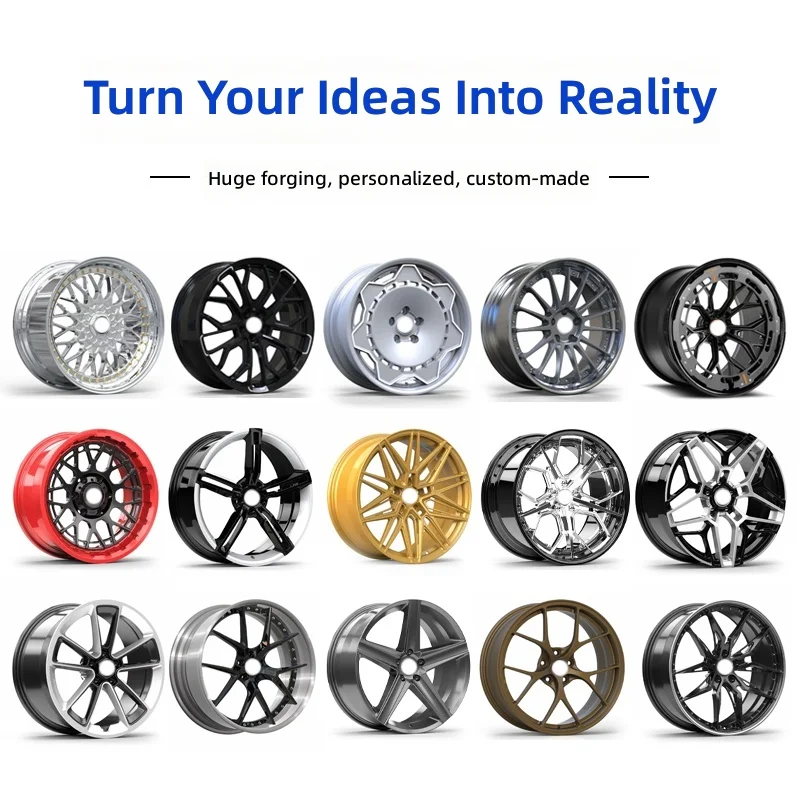 19-24 Inch Custom Carbon Fiber Forged Wheel Rim, High Strength Alloy Hub For Supercar Luxury Racing Car Upgrade Parts