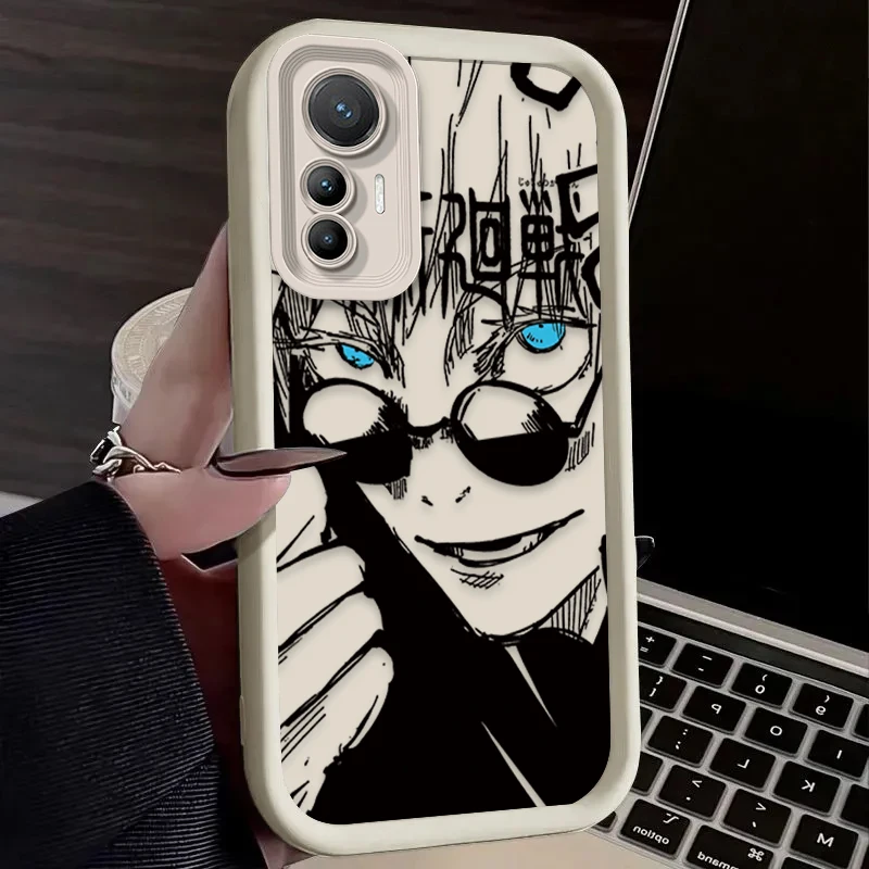 أنيمي Jujutsu Kaisen لينة قضية الهاتف ل Xiaomi Mi 15 الترا 14 13 12 12S 12X 11 لايت 5G NE 13T 12T 11T 14T برو غطاء مقاوم للصدمات
