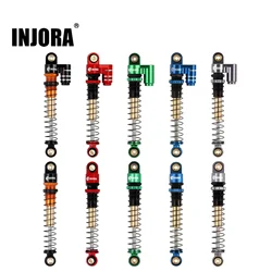 INJORA 43MM Shock Absorber Aluminum Threaded Tele Damper Upgrade for 1/24 RC Car Axial SCX24 C10 JLU Gladiator Micro Crawler