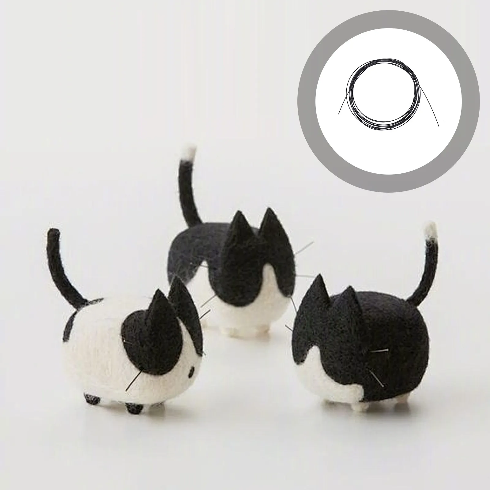 

Имитация кошачьих усов из пластика, реалистичные аксессуары для рукоделия, материалы для фелтинга и проектов ручной работы