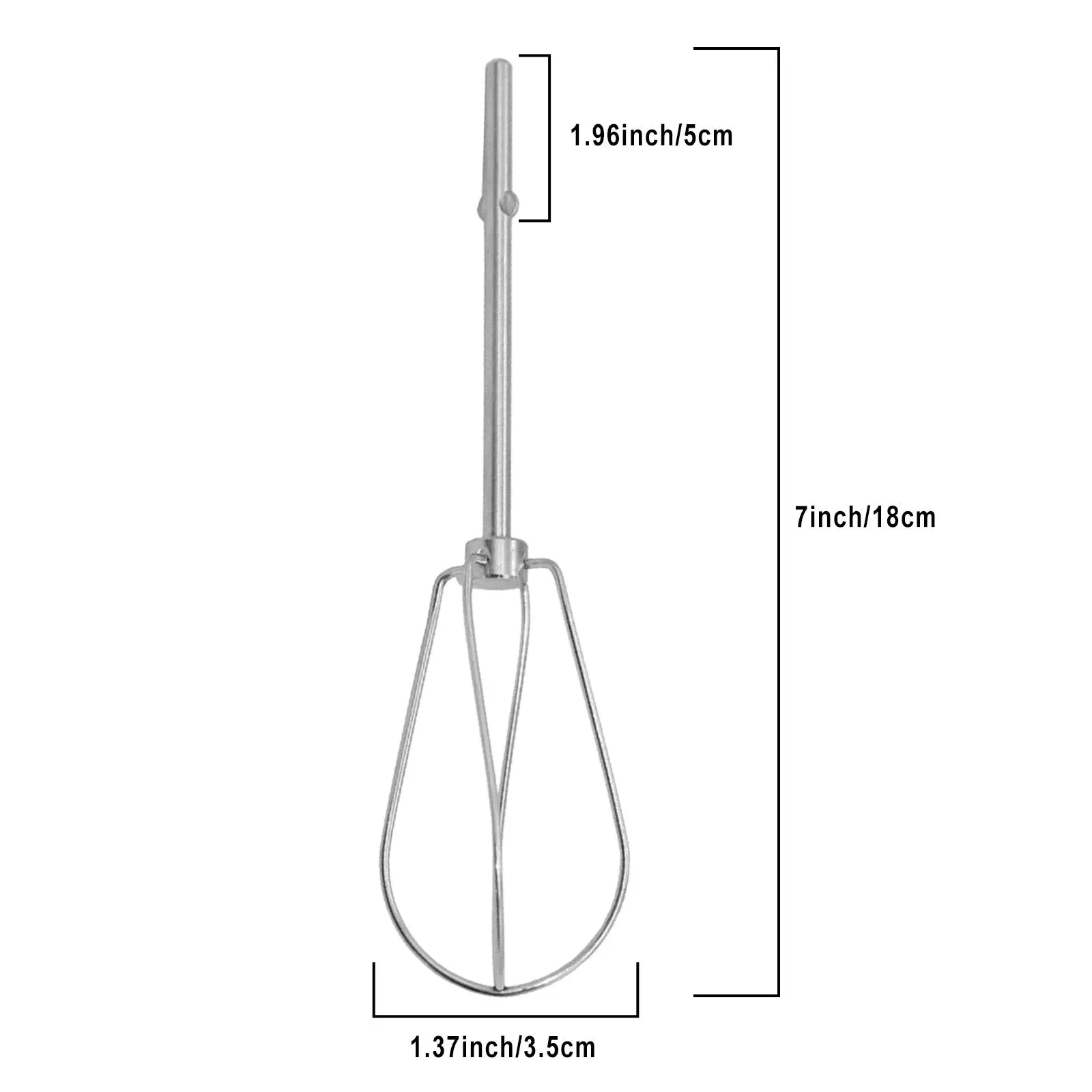 Stainless Steel Hand Mixer Turbo Beater Replacement for Kitchen Electric Whisk Attachments 2 Pack
