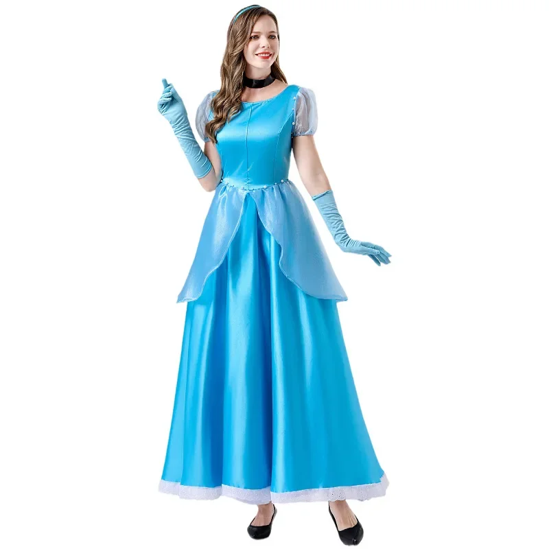 

Halloween Fairy Tales Cinderella Princess Fancy Dress Women Princess Cinderella Costume Sexy Goddess Princess Cosplay Costume