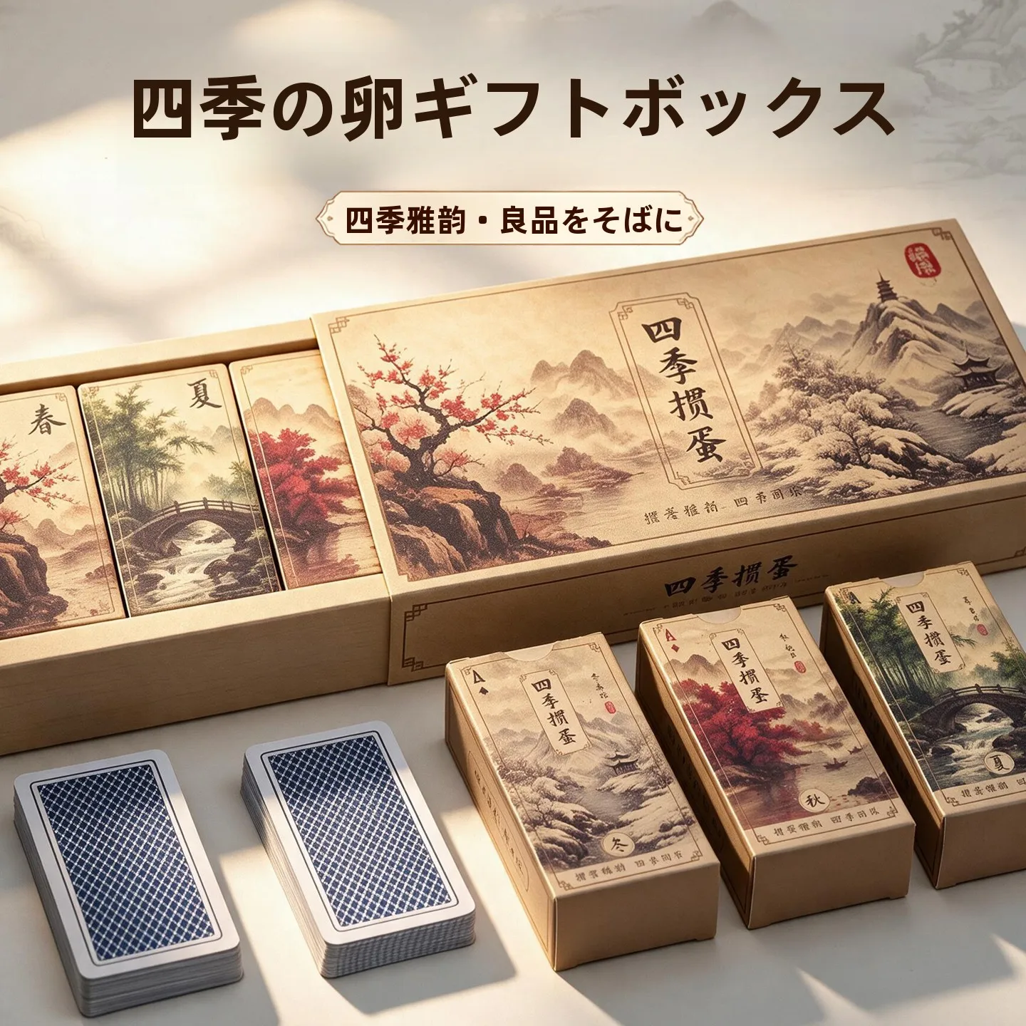 高品質ポーカーカード、関丹用長尺薄型特殊ゲームカード、プレミアム紙素材のカードゲーム用