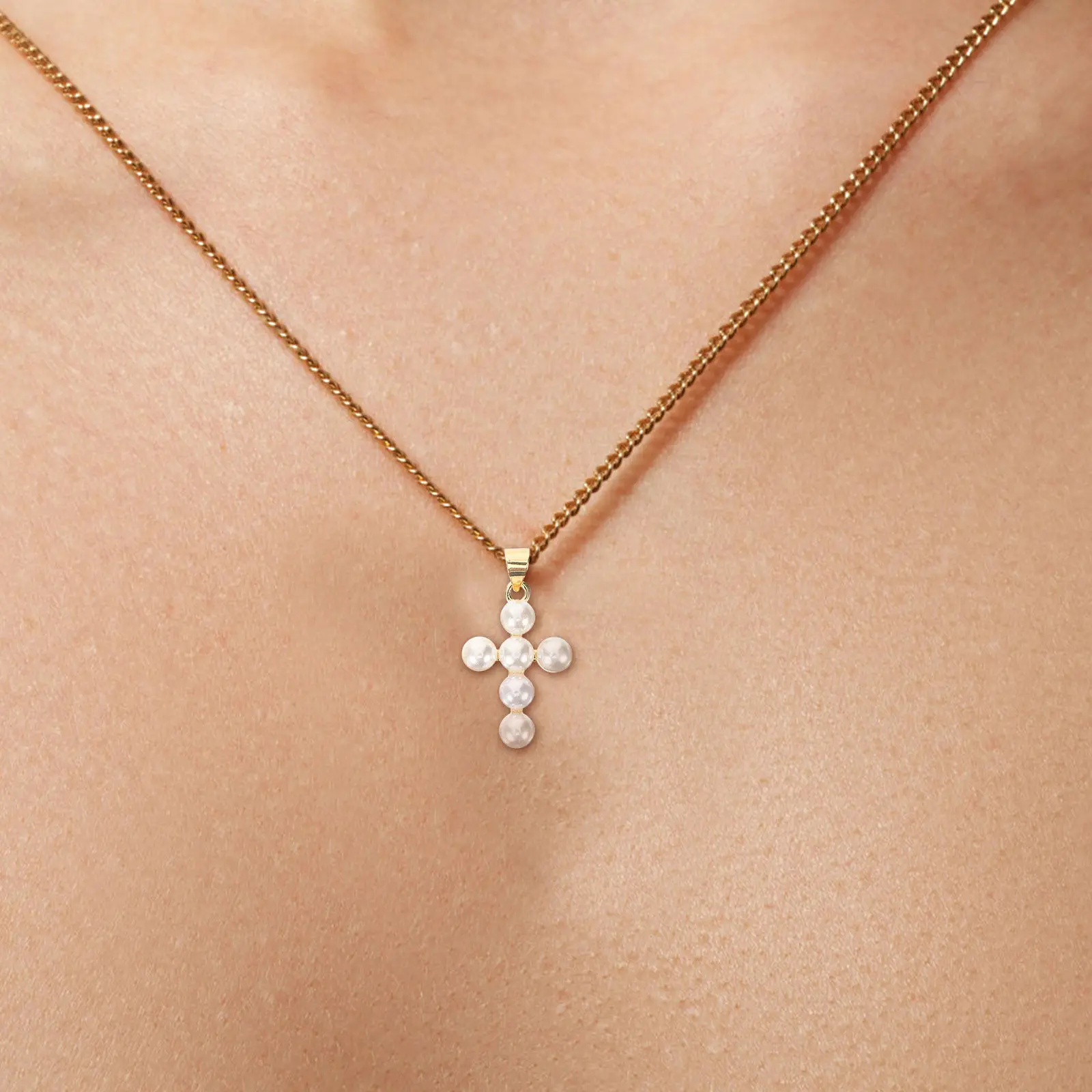 

5Pcs Delicate Cross Pendant Charm for DIY Necklace Bracelet Key Ring Craft Projects Stylish Vintage Metal Decor